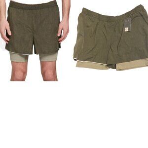 VRST Run Shorts Elevated Hybrid Forest Night Green Men's Size 2XL